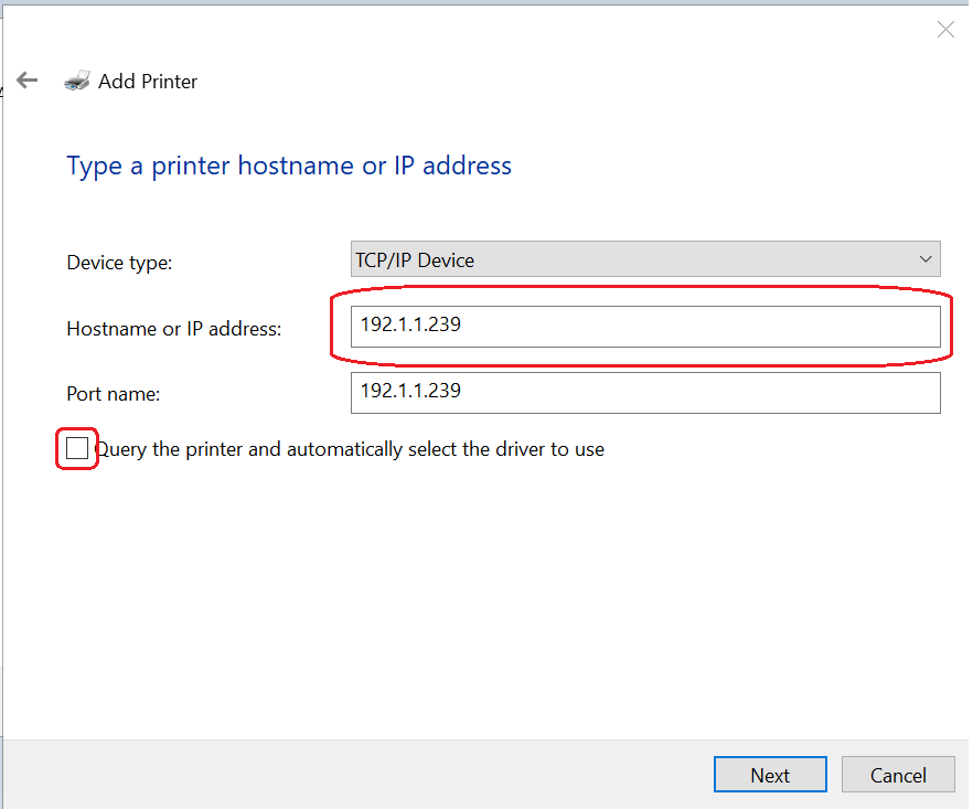 Add A Printer Installing Printer Driver Blue Box